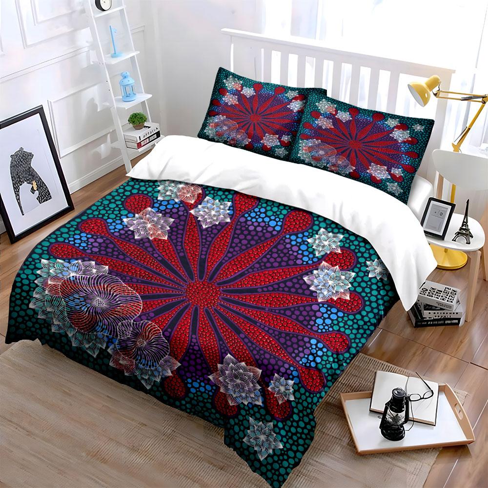 Radiant Bloom Galaxy. Bedding Sets Duvet Covers Pillowcases(1* Duvet Cover 2* Pillowcases Without Duvet Insert)