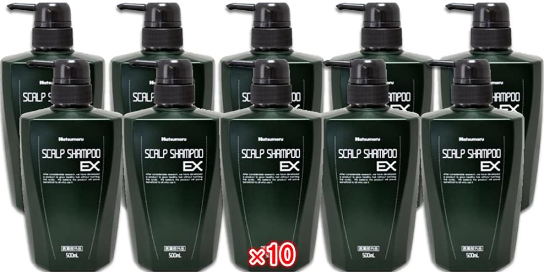 

[Квази-лекарственное средство] Hatsumor Лечебный шампунь для кожи головы EX 500 мл x 10 шт. [Tamura Jisho-do] Забота об окружающей среде ваших волос