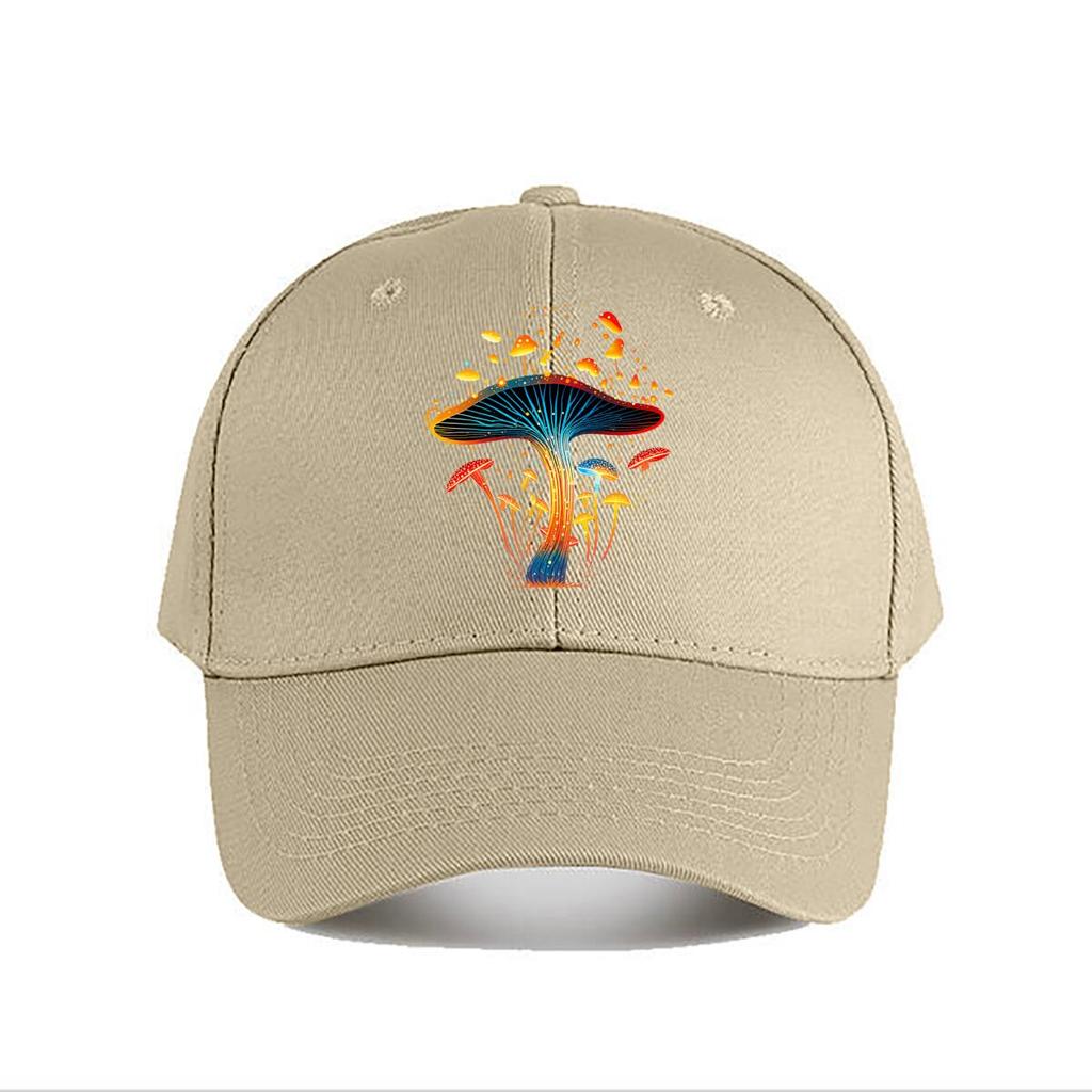 Magical Forest Giant Mushroom Colorful Fantasy Art Baseball Cap Fashion Unisex Sunhat Womens Outdoor Sports