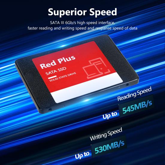 1/2/4TB SATA 3 2.5-inch SSD Speed Up To 545MB/s Read 530MB/s Write PC Desktop Laptop Internal Solid State Drive Computer Accessories