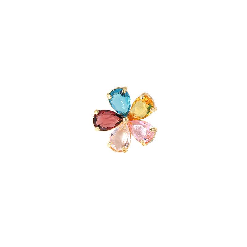 Spilla Anti-riflesso Fibbia Meravigliosa Lussuosa ed Elegante Spilla Fiore di Cristallo Mini Invisibile Pin Fisso per Colletto per Vestiti