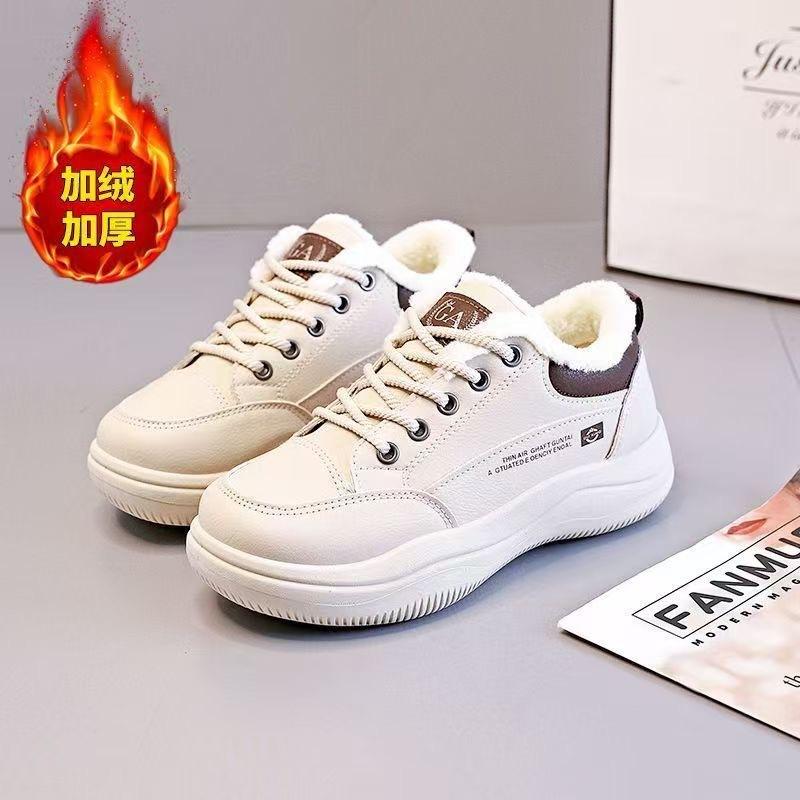 22 winter new velvet thick-soled sports casual thickened warm cotton shoes board shoes
