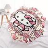 Hello Kitty,Kawaii Automatic Folding Umbrella-Simple 8-Rib Design, Bright Cartoon Pattern, Durable Iron Frame, Suitable For Travel, Outdoor,