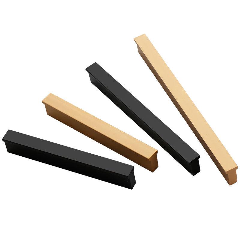 Modern Minimalist Kitchen Cabinet Handle American Style Lengthen T Shape Handle Shoe Wardrobe Drawer Pull Furniture Door Handle