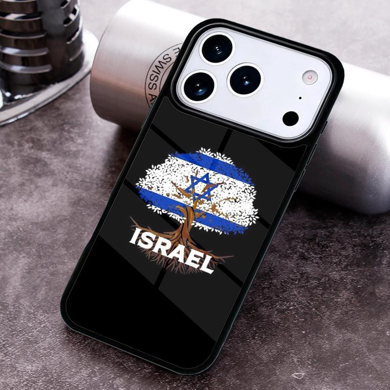 I=srael Flag Phone Case for iPhone 17 16 15 Pro Max Air 14 13 12 11 Plus Shockproof Cover