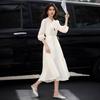 New French Bohemian Vacation Style Women's Slim White Big Sport Dress In Spring