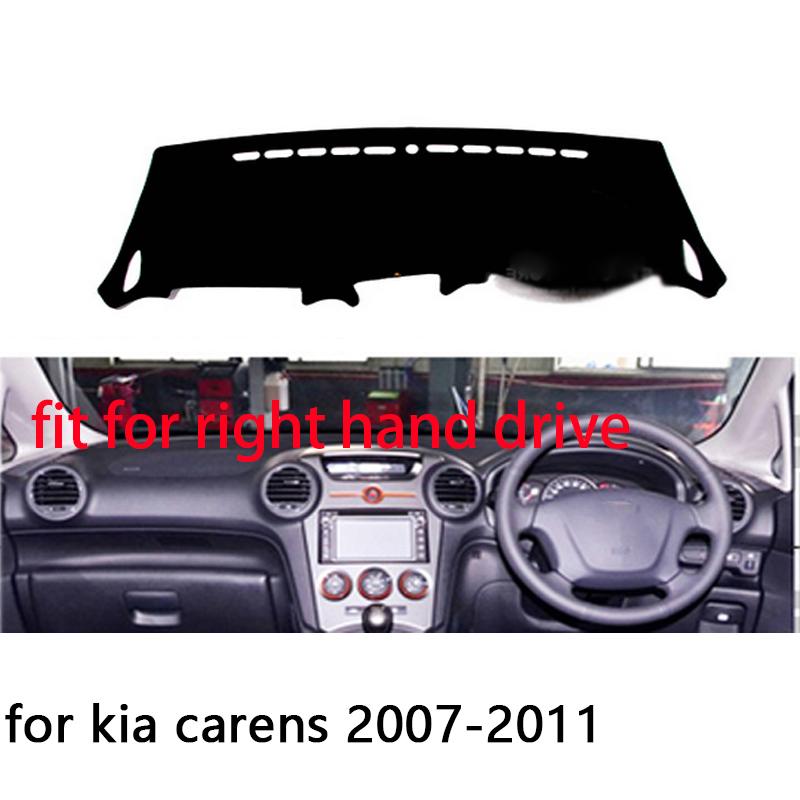 

For kia carens 2007 2008 2009 2010 2011 Right and Left Hand Drive Car Dashboard Covers Mat Shade Cushion Pad Carpets Accessories Blue Edge