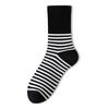 Female Spring and Autumn Thin Stripe Breathable Sweat Absorbing Student Long Socks