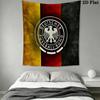 Deutscher Fußball-Bund Wandteppich Ästhetisches Wandbehang Gedruckter Stoffdecke Dekorative Wandteppiche für Schlafzimmer Wohnzimmer Heimdekoration