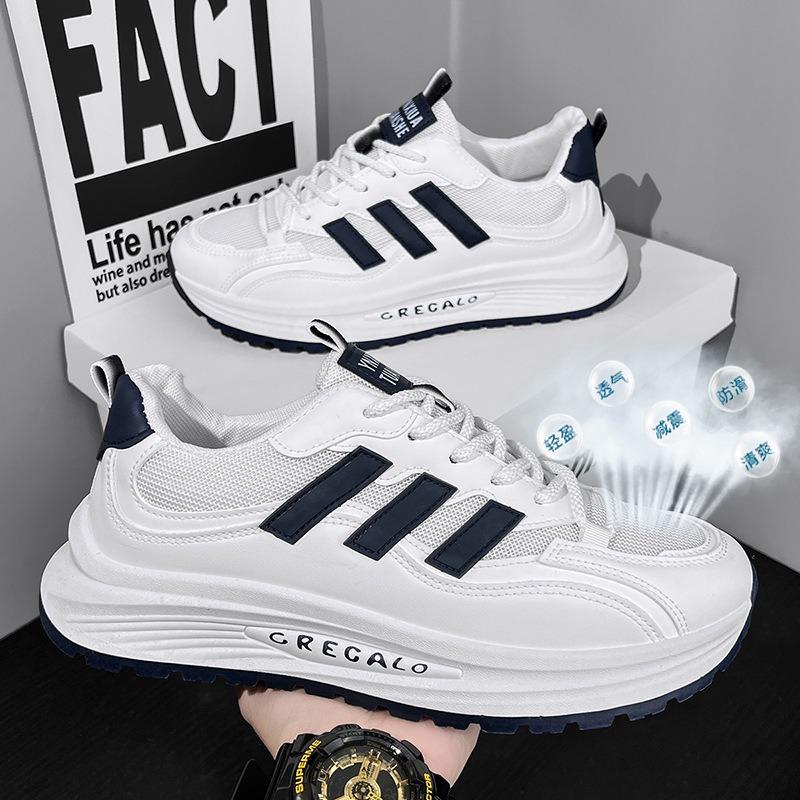 Spring High-end Mesh Casual Sports Shoes Men's Versatile Thick Soles Increase