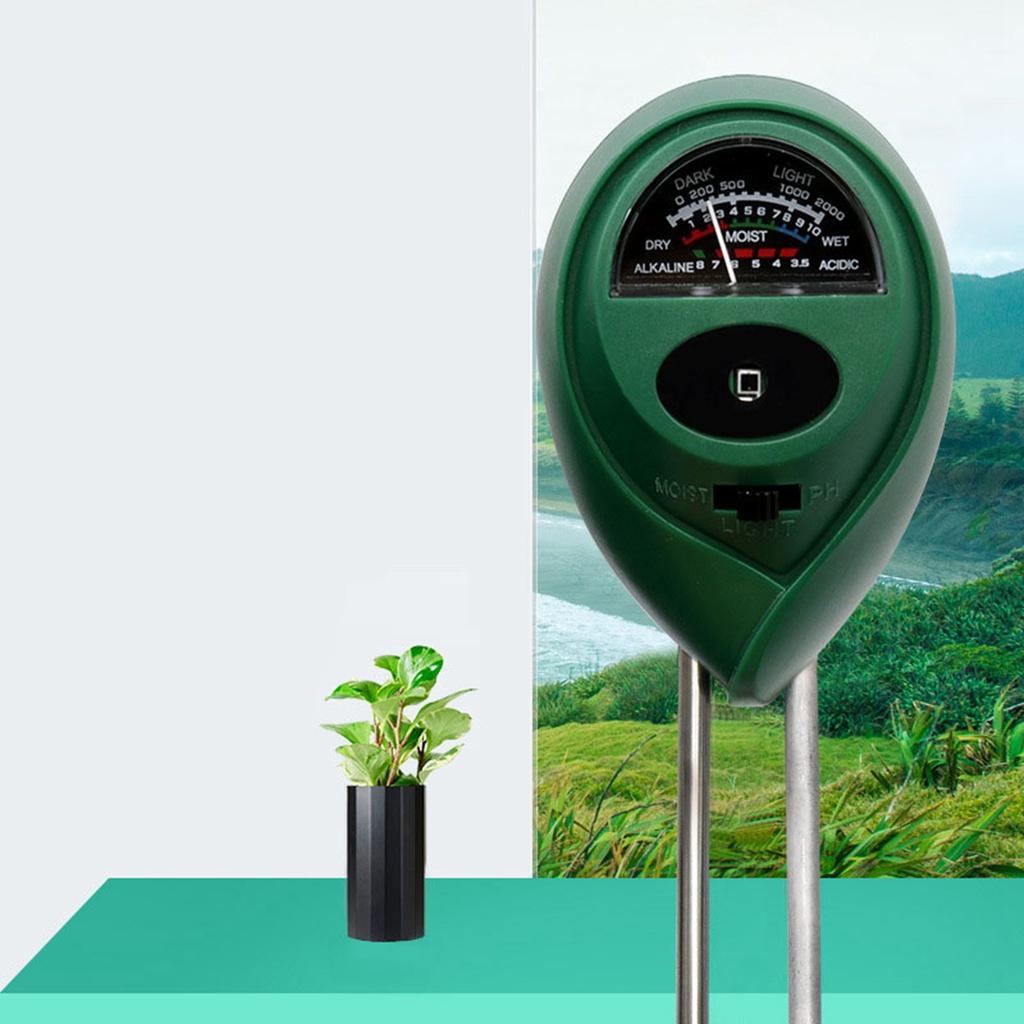 Tester de sol PH Lumină Umiditate 3 în 1 Kit de testare a solului pentru plante de interior și exterior Grădină