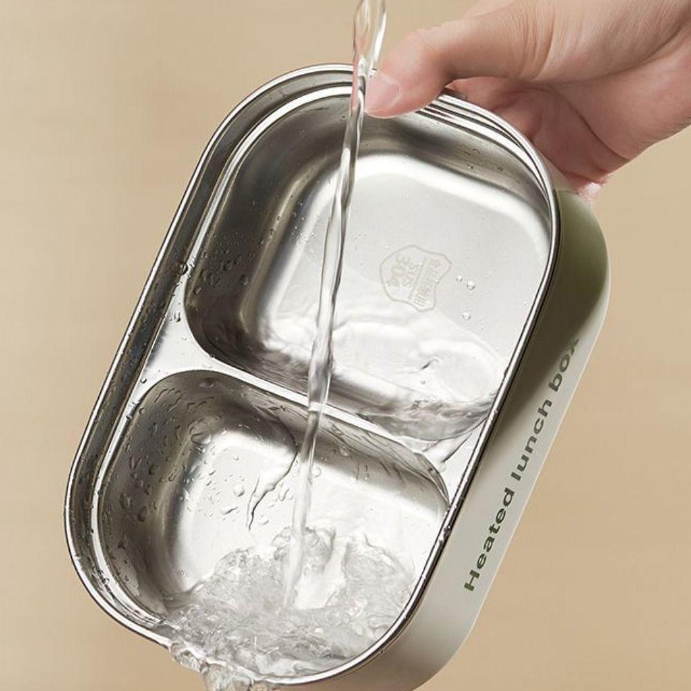 Stainless Steel Constant Temperature Lunch Box UK/EU/US Plug Plug-in Heated Lunch Box  Office