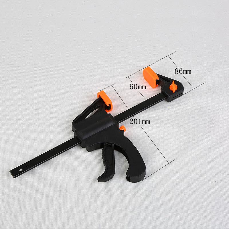 10-inch Quick Clamp: Spring Back Nylon F-Type Woodworking Tool Clamp