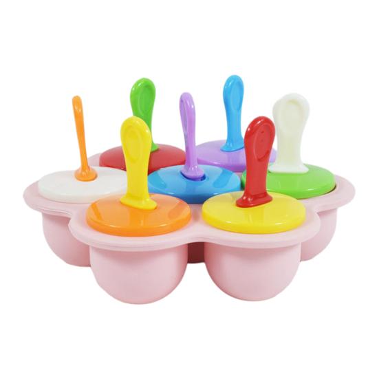 Popsicle Molds for Kids Reusable Ice Pop Mold with Sticks Homemade Mini Toddler Popsicle Mold BPA-Free Food-Grade Non-Stick Tray
