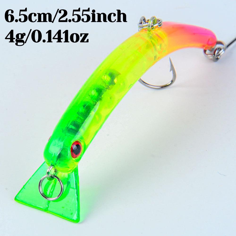 Fishing gear submerged curved mino bait 6.5cm far cast hard bait 4g fresh sea bass Luya bait sea fishing tool
