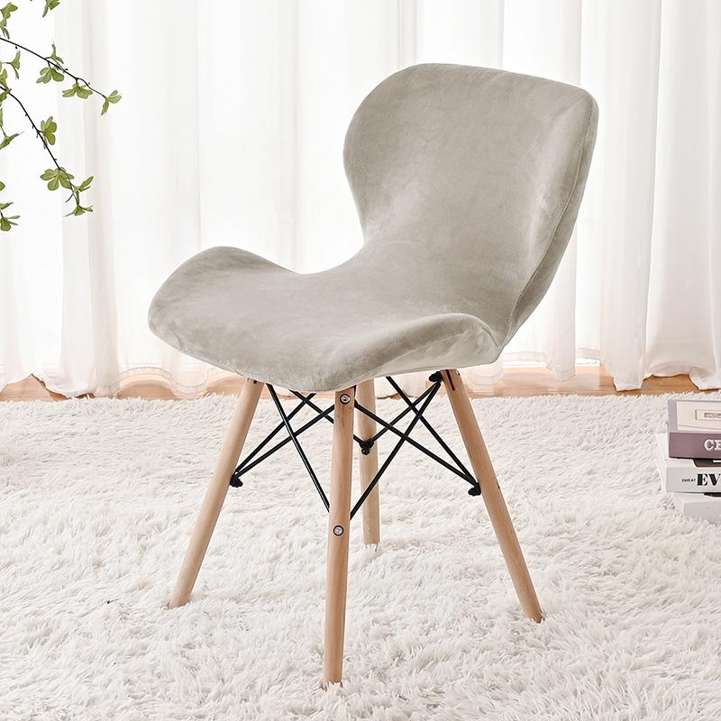 Velvet Butterfly Chair Cover Modern Simple Thickened Anti-Cat Scratching Chair Cover Bar Stool Case Dining Chair Decoration
