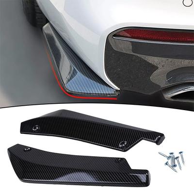Universal Car Back Bumper Spoiler Lip Splitter Shark Spoiler Anti-Scratch Protection Wrap Angle Split Decoration Accessories