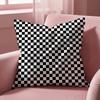 Checkerboard Cushion Cover MultiScene Pillow Cover for Home  Car  Reversible Soft  Durable for Daily Use