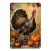 Vintage Turkey Warning Sign Iron Wall Art Perfect for Decorating Kitchens Bars Cafes And Garages Reusable Metal Sign