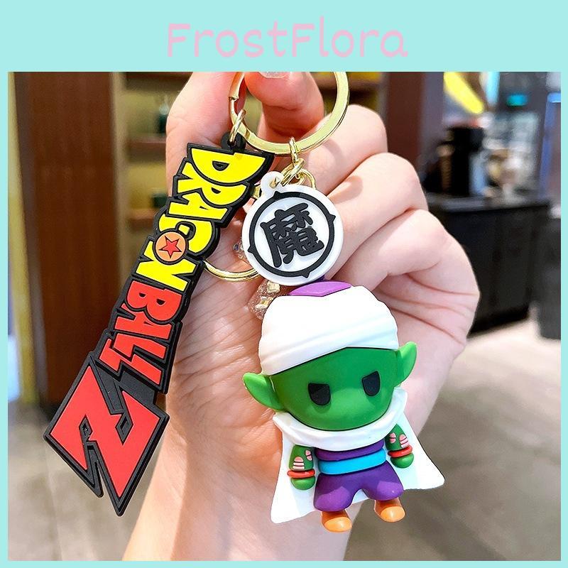 Adorable Dragon Ball Goku Keychain Soft Rubber Anime Key Accessory Creative Car Key Holder