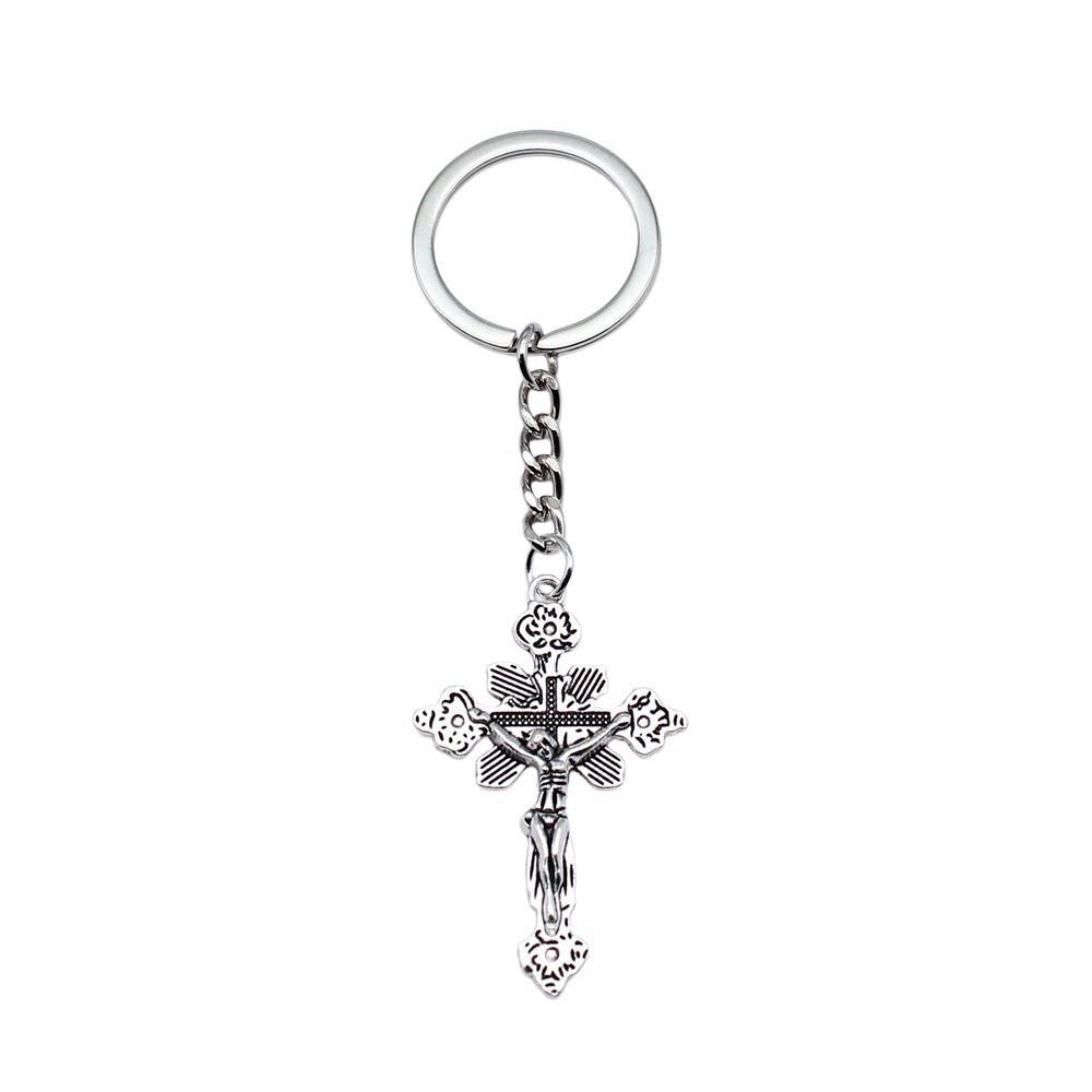 Portachiavi con Ciondolo Croce Ankh Amuleto Egiziano Portachiavi Anello 28mm