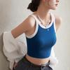 Women's Summer Padded Camisole - Navel-Baring, Beautiful Back, 2023 Hot Style Top