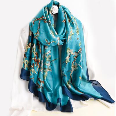 Frühlingsschal Damen Luxus Design Polyester Material Glatter Schal Weicher Schal Strandschal