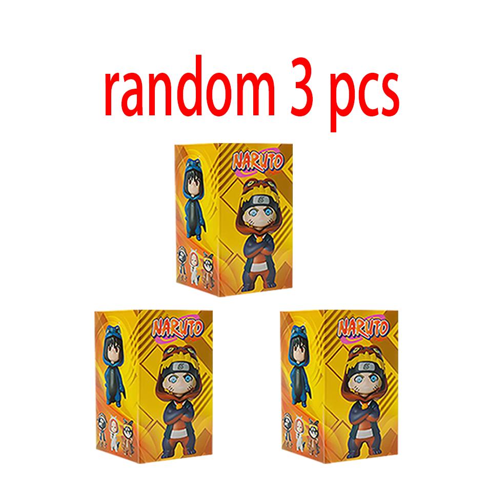 Anime 9pcs/set Naruto Figures Model Naruto Sasuke Kakashi 8cm Doll Costume Design PVCToys Dolls Kid Gift