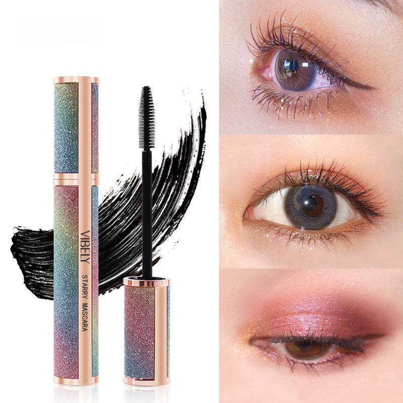 VIBELY Starry Sky Waterproof Lengthening Mascara - Thick, Curled, Sweat-Proof, Long-Lasting, Non-Smudging, Hot Selling.