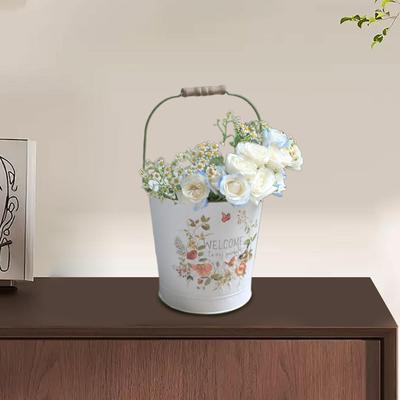 Flower Buckets Metal Bucket for Florists Decorative Wedding Decorations Low Maintenance