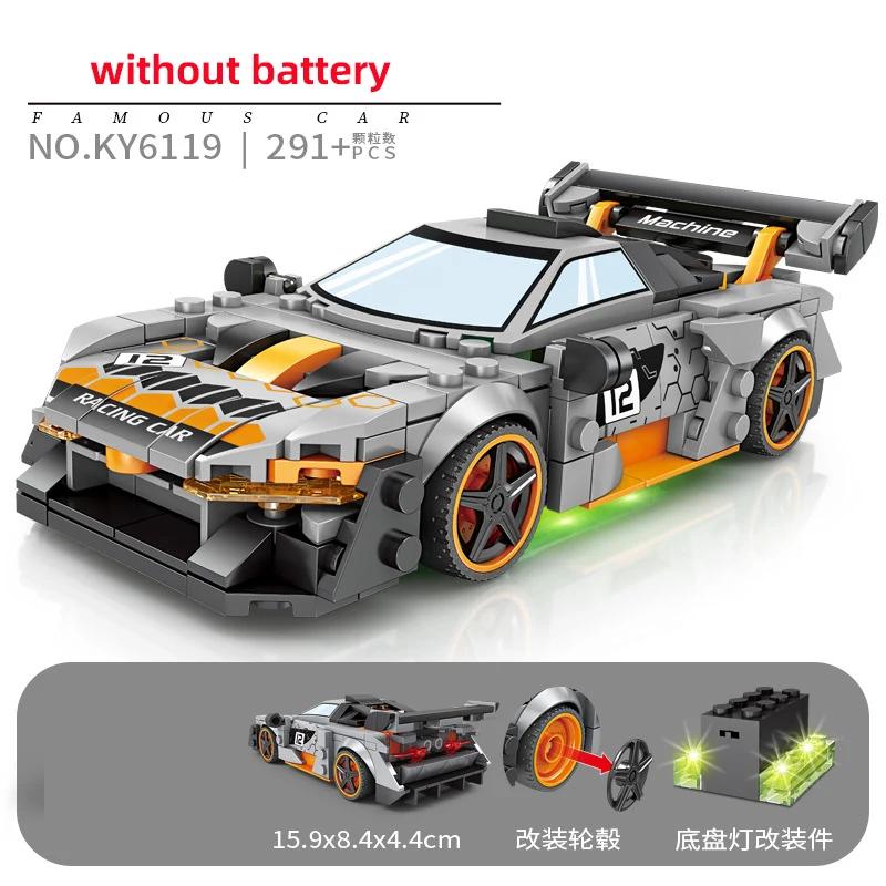 City Speed Champion Sports Car Building Blocks Technique Car Carro Rennau Voiture Vehicle MOC Educational Construction Toys