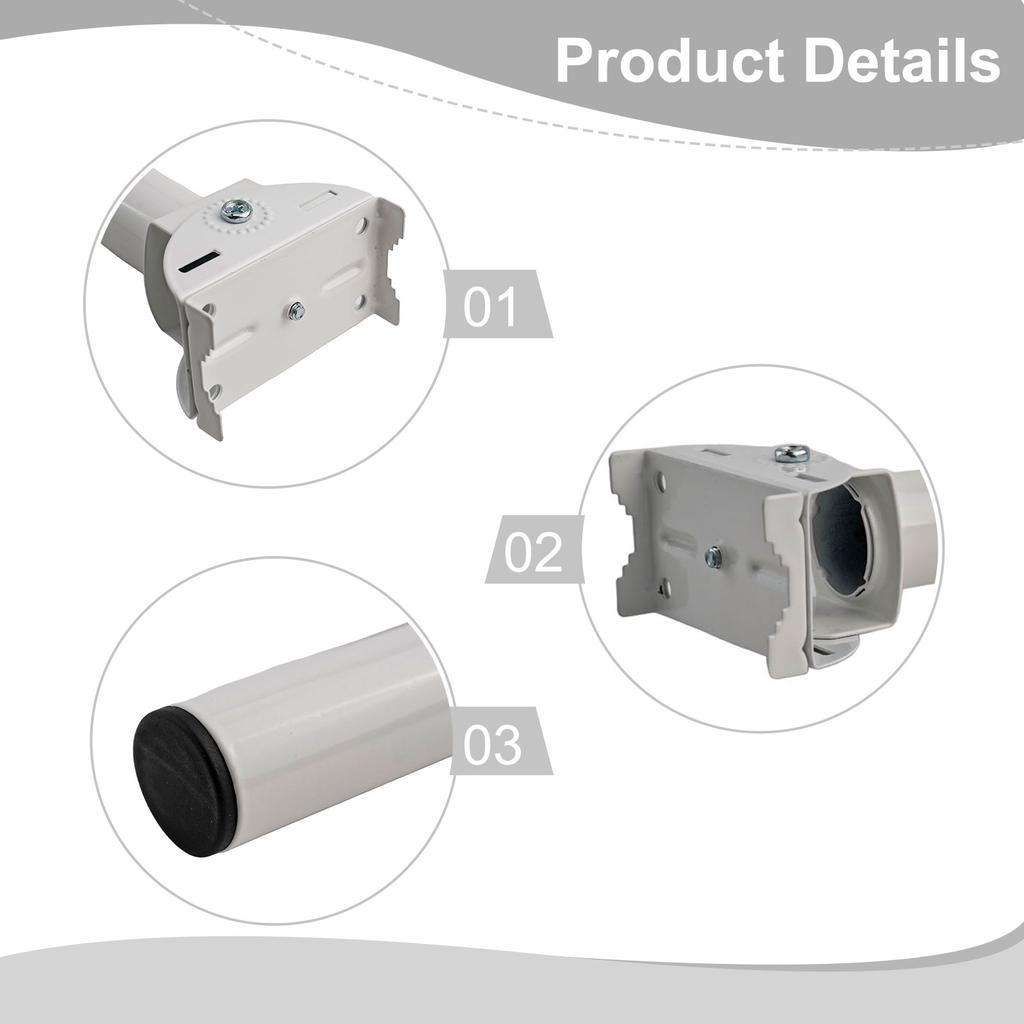 Outdoor Bracket Mounting Bracket Outdoor Installation Color White Stable Installation For Outdoor Installation