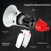 Dual Battery Outdoor Megaphone with Amplification and Recording for Stall Promotion