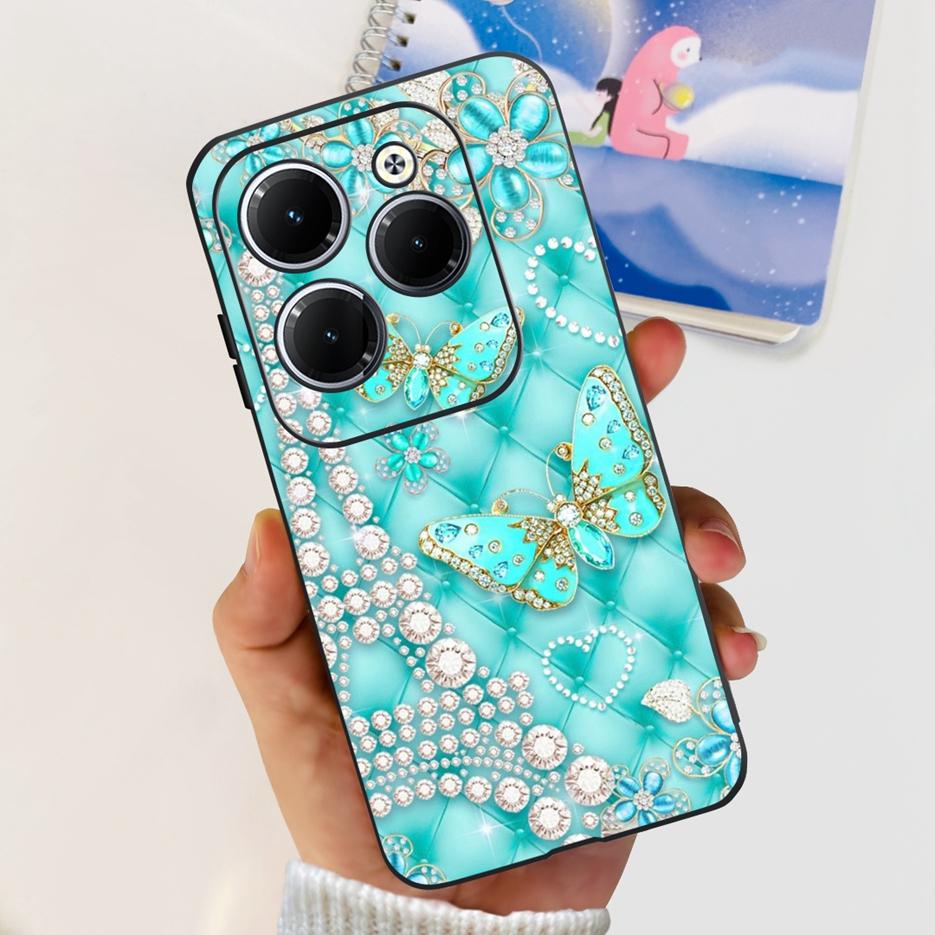 For Infinix Hot 40 Pro Case X6837 Cute Fashion Cover Soft Silicone Phone Case For Infinix Hot 40i Hot40 Pro Hot40i Fundas Bumper