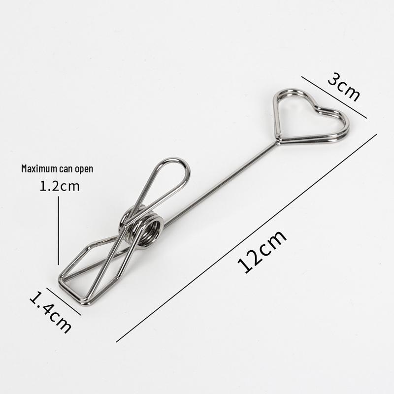Support Clip Double Face en Acier Inoxydable pour Notes et Photos