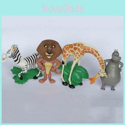 Madagaskar Film Akční figurky 4ks Panenka Kolekce Hračka Pro Děti Roztomilá A Mini Hračka