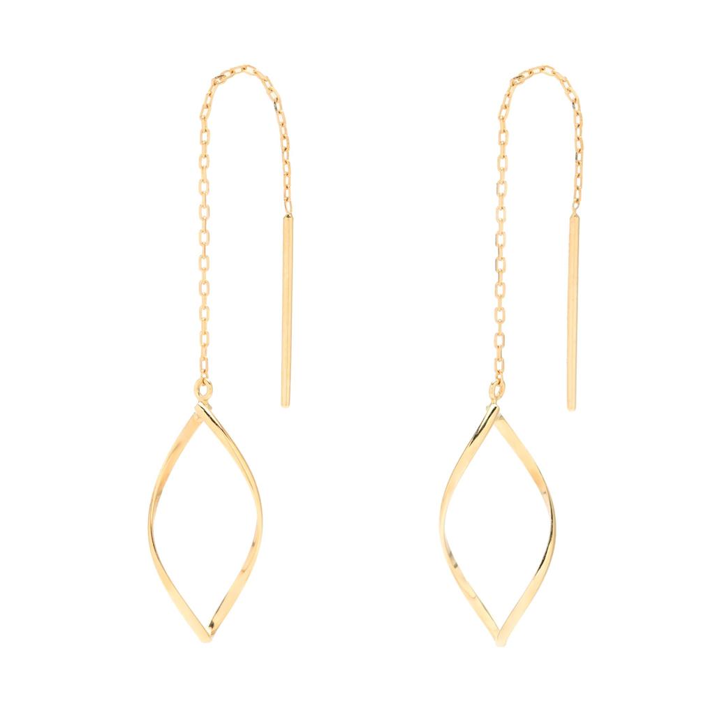 ESTELLE [Official] Women's American Earrings, 10K Yellow Gold, 0202-3504-0019-0000