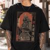 Samurai Warrior T-Shirt: Japanese Woodblock Streetwear Tee