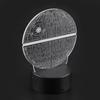 Night Light ABS Base Holder Planet Pattern Lamp Touch Switch (Black without Remote Control)