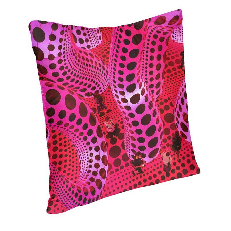 Yayoi Kusama Cushion Cover Two Side 3D Printing Polkadot Pinky Throw Pillow Case for Sofa Cool Pillowcase Home Decorative