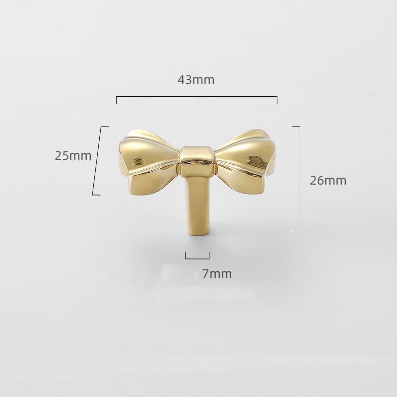 1pc Pure Brass Furniture Handle Gold Children Handles for Drawers Exquisite Peach Heart Shape Children's Room Decoration Kids