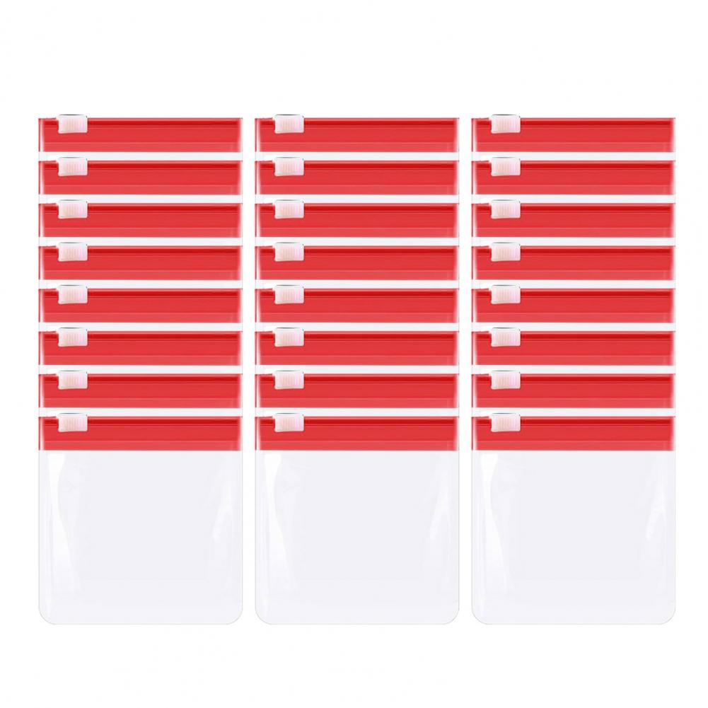 24Pcs 3" Pill Pouch Bags Zippered Storage Bags Good Sealing Reusable Translucent Medicine Organizer Self Sealing Pill Bags