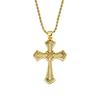 Hip Hop T Square Zircon Cross Pendant Hipster Men's and Women's Fashion Personality Necklace Accessories