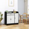 Modern Kitchen Cabinet In MDF with 2 Cabinets, 1 Drawer and Adjustable Shelves, 90x40x90 Cm