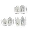 House Shaped Holder Molds, House Candlestick Molds for Candle Holder Gypsum Decorations Christmas Gift X3UC