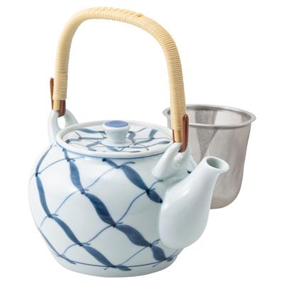 Arita Ware Approximately 940ml Rope Microwave and Dishwasher 37648 Teapot/pot, Capacity, Design, Blue, Safe,