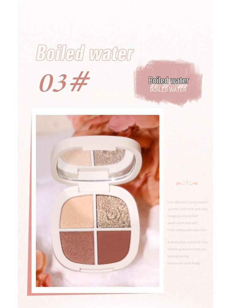 WODWOD Bunny Garden Soft Velvet Eyeshadow Palette: Pearlescent & Matte Earth Tones