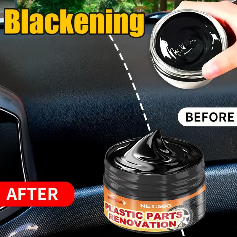 Car Plastic Repair Wax for Scratch Repair On Bumpers and Interiors, Enhances Plastics and Prevents Aging