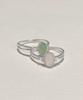 47Bag 925 Silver Rose Quartz Gemstone Ring Laura