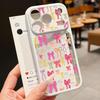 Colorful Bowknots Case For iPhone 17 Pro Max For iPhone 16 15 14 13 Pro Max Luxury Hybrid TPU+PC Clear Back Hard Cover